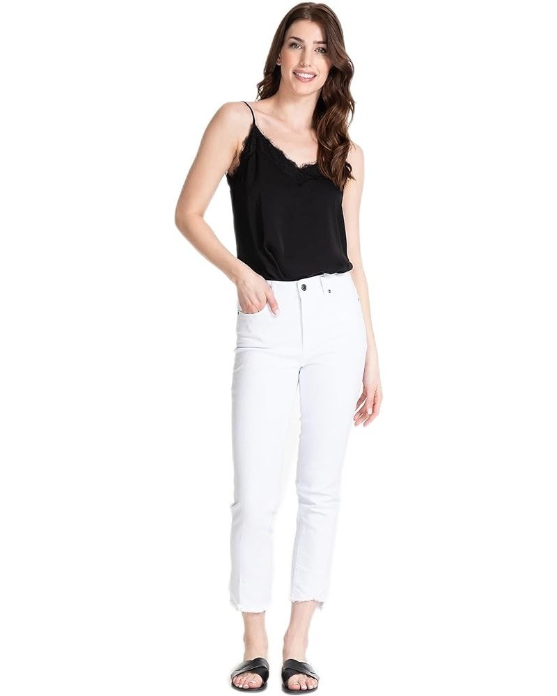 Women's Plus Size Crop Jean with Contour Waist White $19.39 Jeans