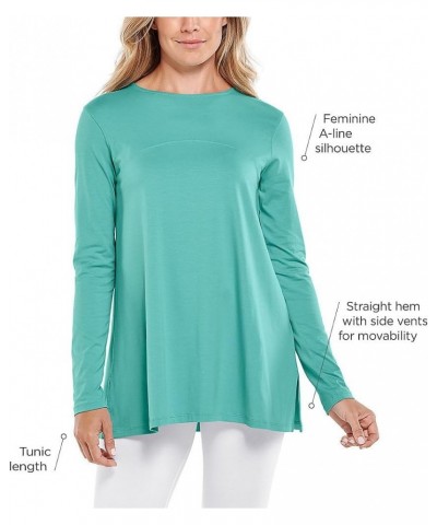 UPF 50+ Women's Daybreak Swing Top - Sun Protective Warm Angelica Summertime Paisley $28.16 Tops