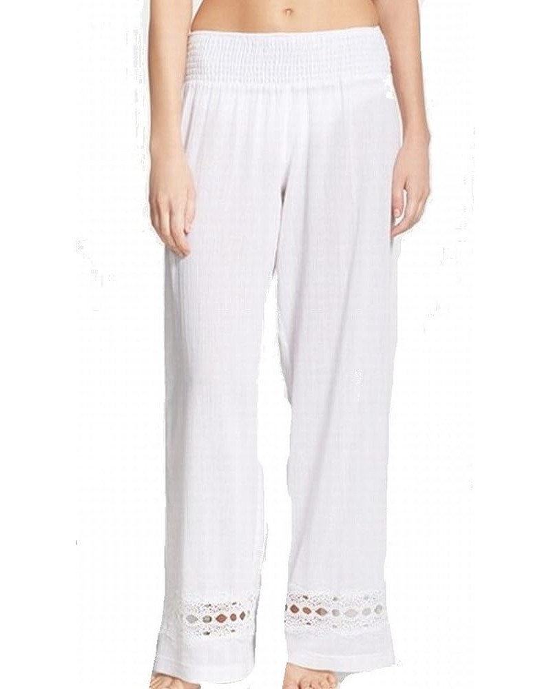 Women's Standard Palazzo Pant Swimsuit Cover Up White $45.70 Swimsuits