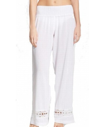 Women's Standard Palazzo Pant Swimsuit Cover Up White $45.70 Swimsuits