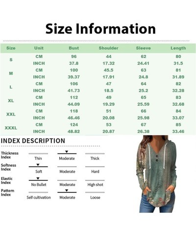 Long Sleeve Shirts for Women Button V Neck Blouses Dressy Casual Fleece Hoodie Cute Plus Size Tops Tunic Pullover A-cyan $10....