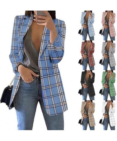 Blazer Jackets for Women Work Office Suit Coats Slim Open Front Cardigan Lapel Collar Long Sleeve Outerwear B-khaki $9.93 Bla...