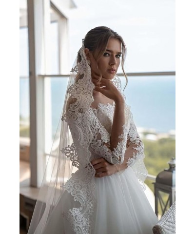 White Mermaid Wedding Dresses for Bride Off Shoulder Beach Wedding Gowns with Train Lace Bridal Gown YMX43 Style14 White $50....