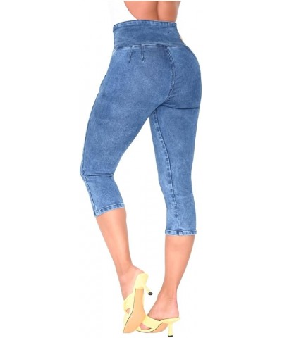 LOWLA Colombian Butt Lifting Capri Jeans for Women Pantalones Colombianos Levanta Cola Blue 239257 $31.50 Jeans