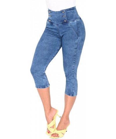 LOWLA Colombian Butt Lifting Capri Jeans for Women Pantalones Colombianos Levanta Cola Blue 239257 $31.50 Jeans