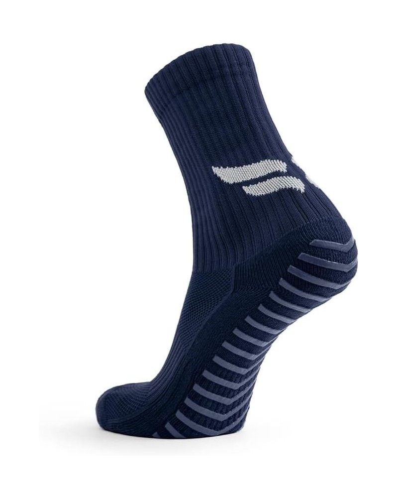 Grip Socks Soccer, Non Slip Socks for Football, Futsal, LAX, Pickleball, Neon Socks for Men and Women Navy Blue $14.49 Socks