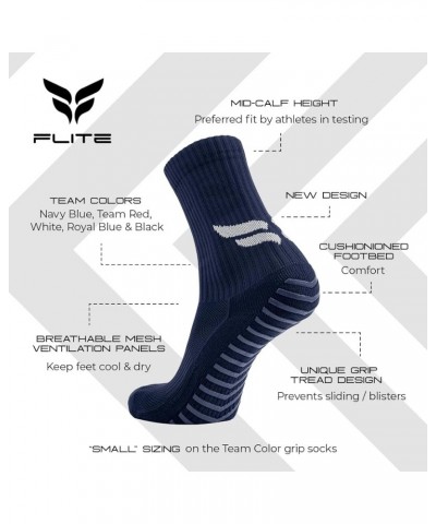 Grip Socks Soccer, Non Slip Socks for Football, Futsal, LAX, Pickleball, Neon Socks for Men and Women Navy Blue $14.49 Socks