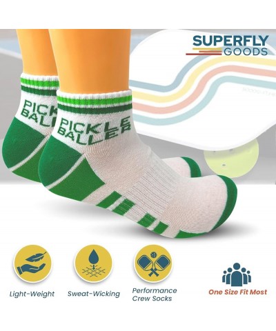 Performance Socks Men & Women Novelty Athletic Socks for Sports Golf Tennis Pickleball Yoga Unisex Pickleball Ankle $13.17 Socks