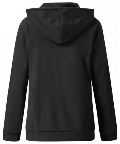 Womens Lightweight Color Block Hooded Sweaters Drawstring Hoodies Pullover Sweatshirts Long Sleeve Zip Up Hoodies I-black $9....