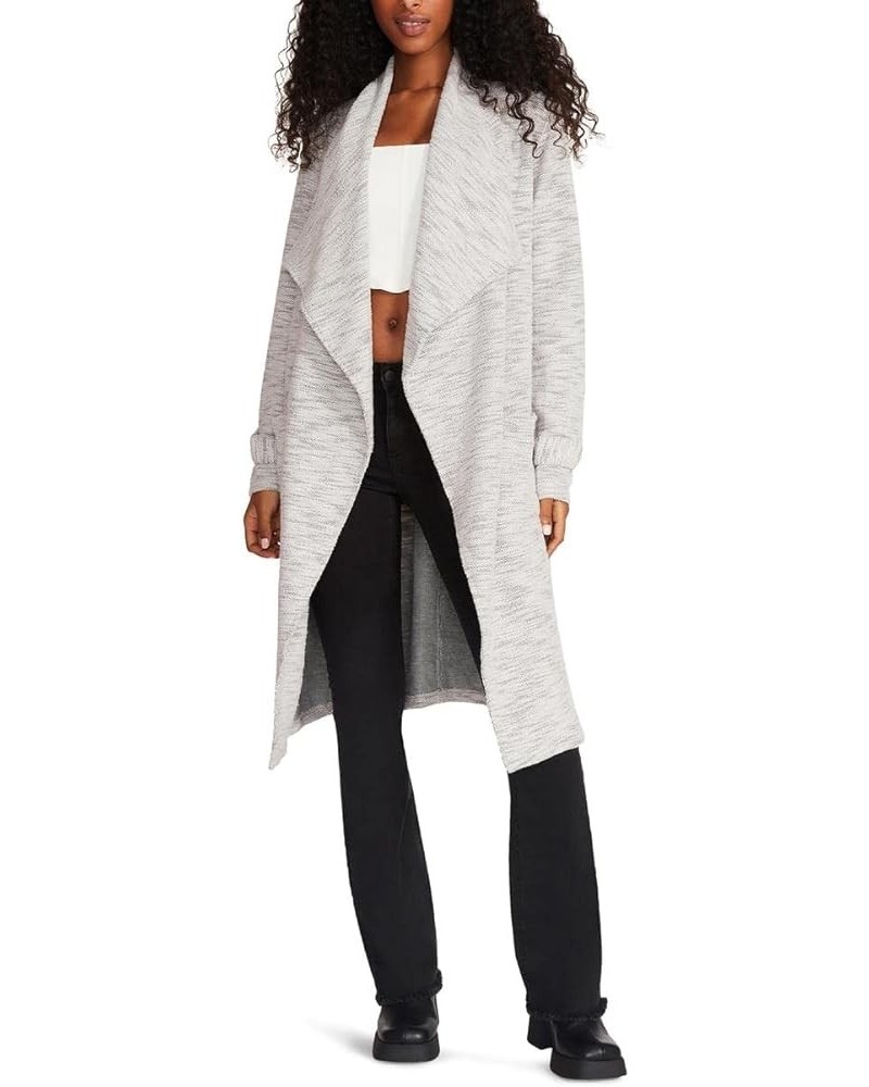 BB Dakota Womens Long Duster Coat Heather Grey $9.03 Jackets