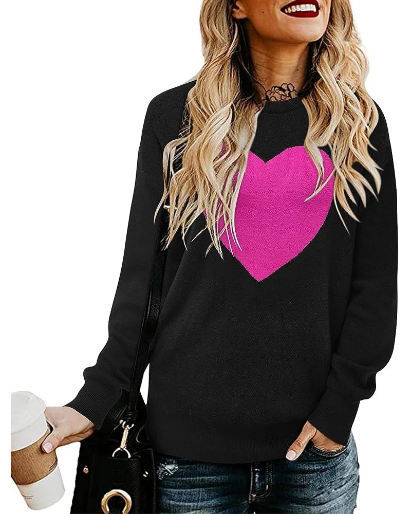 Women's Leopard Pullover Sweater Casual Sweatshirt Crew Neck Long Sleeve Knit Tops Blouse Black02 $18.86 Sweaters