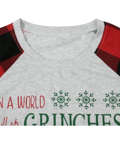 Be A Cindy Lou Who T-Shirt Tee Christmas Raglan Long Sleeve Tops Splicing Baseball Tees Shirt for Women Red1 $13.16 T-Shirts