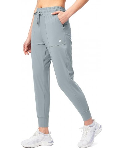 Women's Jogger Pants High Waisted Athletic Sweatpants Drawstring Lounge Joggers for Women with Pockets Bright Grey $18.69 Pants