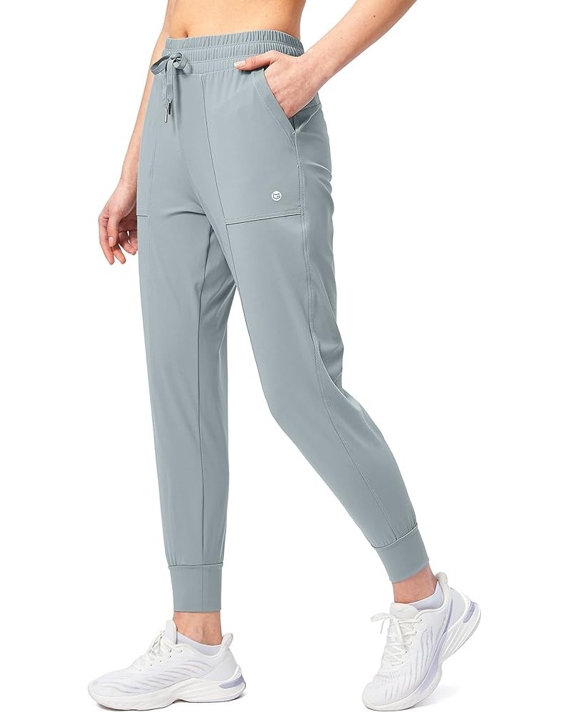 Women's Jogger Pants High Waisted Athletic Sweatpants Drawstring Lounge Joggers for Women with Pockets Bright Grey $18.69 Pants