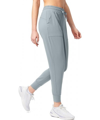 Women's Jogger Pants High Waisted Athletic Sweatpants Drawstring Lounge Joggers for Women with Pockets Bright Grey $18.69 Pants