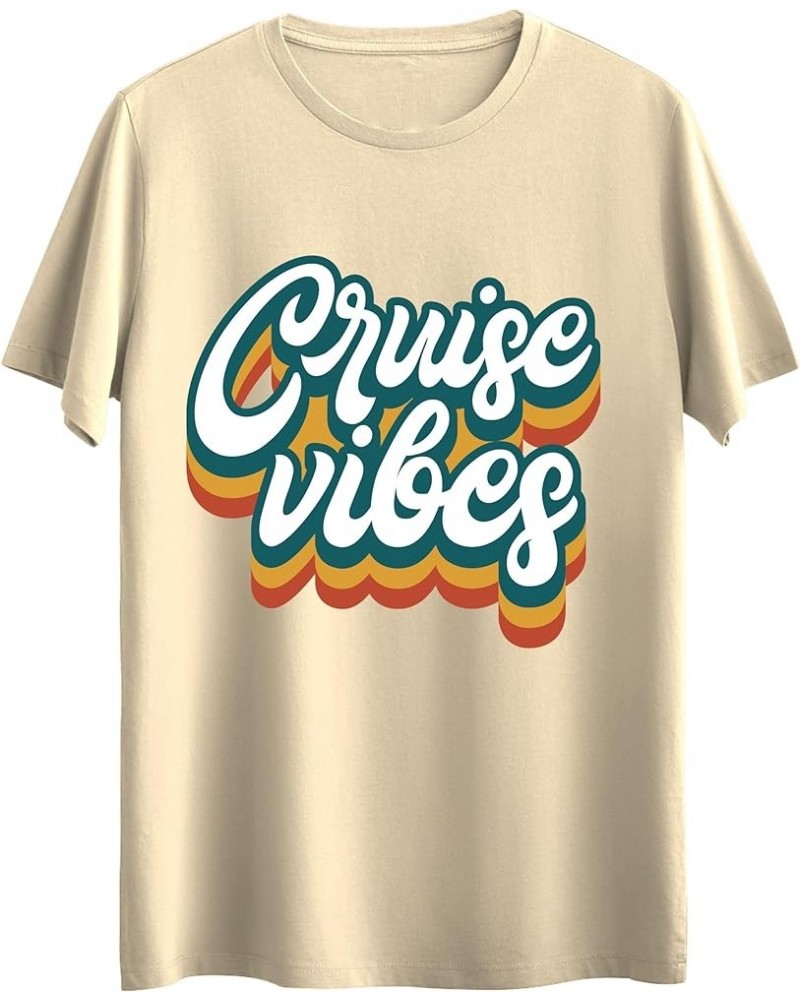 Life is Better on a Cruise Graphic Top Tees Unisex Shirt Cotton Printed Tshirt for Men and Women Sand 2 $11.27 T-Shirts