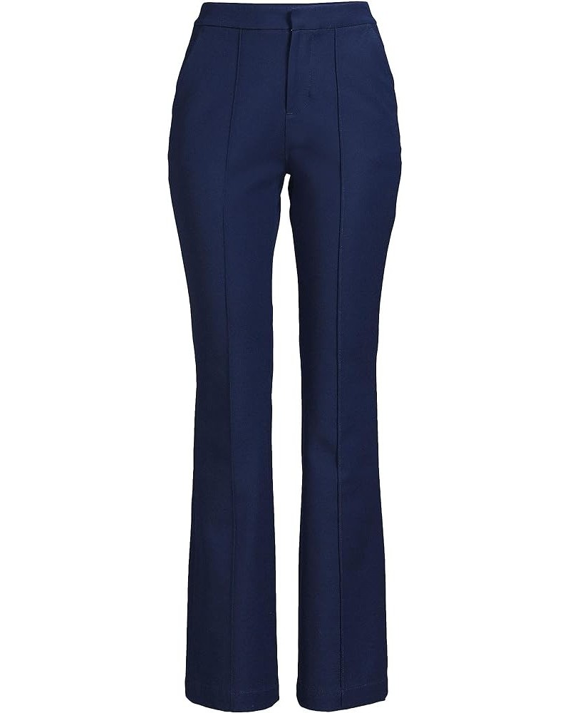 Women's High Rise Bi Stretch Pintuck Boot Cut Pants Deep Sea Navy $35.24 Pants