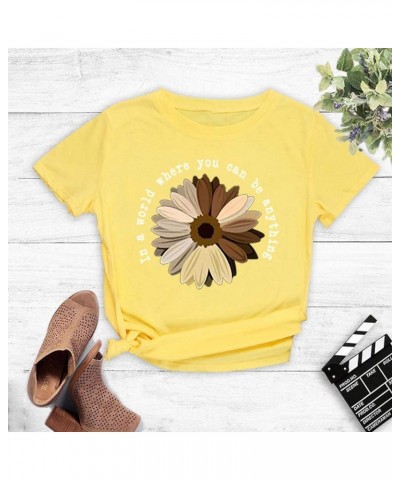 Going Out Tops for Women,I'm Not Trying to Be Letter Print Shirts Casual Top Shirt O Neck Short Sleeve Blouse 4-yellow $3.56 ...