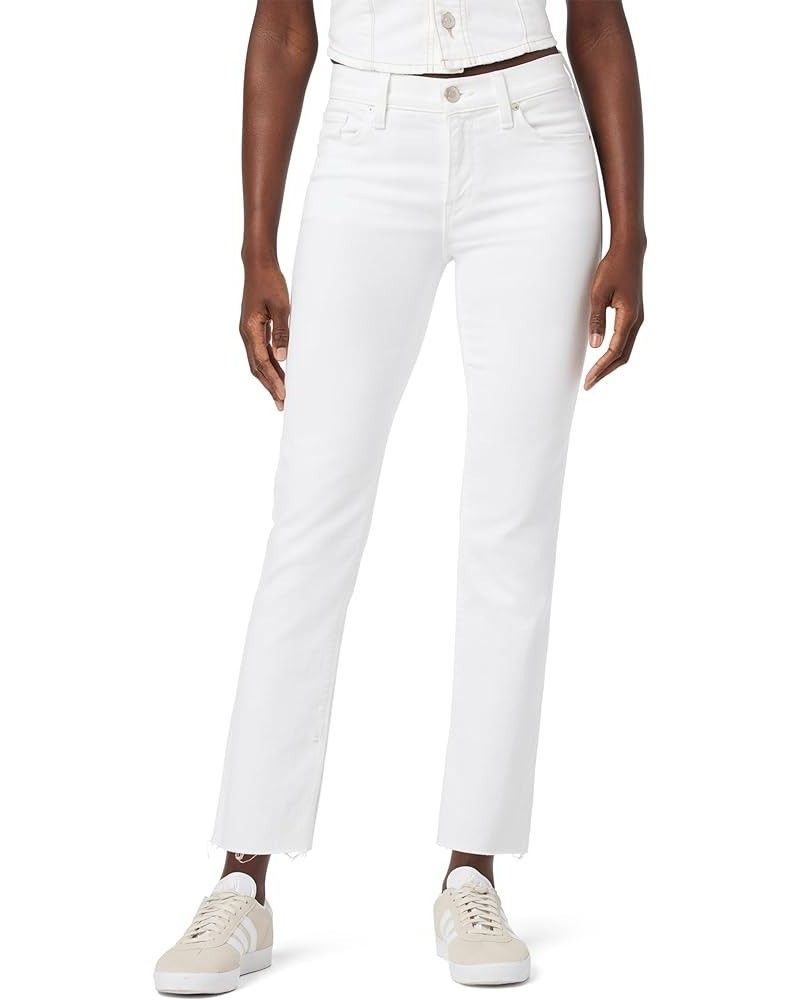 Women's Nico Mid Rise, Straight Leg Ankle Jean Spring White $42.21 Jeans