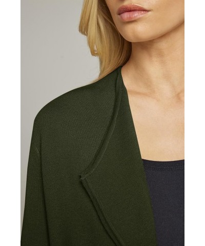 Women's 2023 Long Sleeve Cardigan Sweaters Lapel Open Front Casual Knit Coatigan Jackets Armygreen $21.42 Sweaters