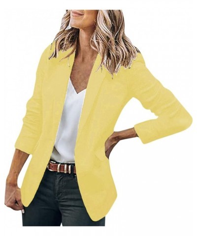 Women's Graphic Print Blazer 2023 Fashion Business Blazer Jacket Long Sleeve Y2k Streetwear Coat Outwear B01-yellow $6.62 Bla...