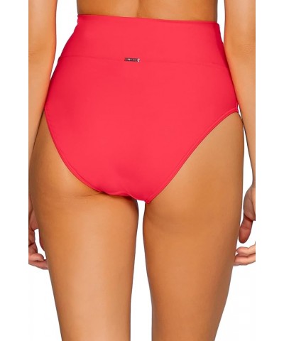 Women's Standard Hannah Foldover High Waist Swimsuit Bikini Bottom Geranium $29.25 Swimsuits