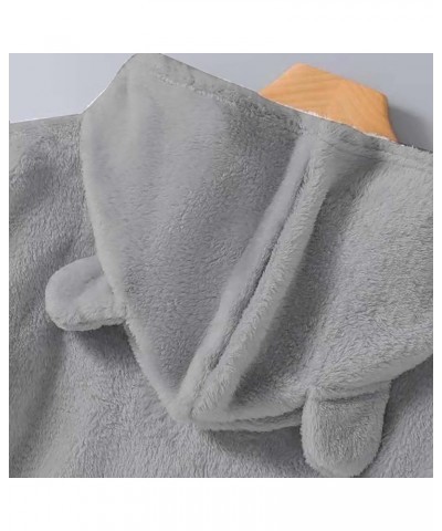 Funny Saying Women's Fuzzy Fleece Hoodies Sweatshirts Casual Long Sleeves Shaggy Sherpa High Low Pullovers 2024 Cute 11-gray ...