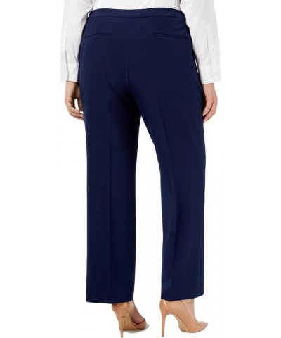 Women's Plus Size Tab Front Pant Indigo $25.69 Pants