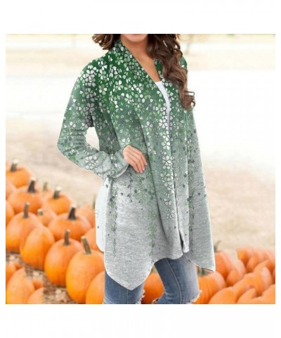 Women's 2023 Fall Winter Cardigans Lightweight Soft Open Front Long Sleeve Sweaters Casual Knit Cardigand Outerwear F-green $...