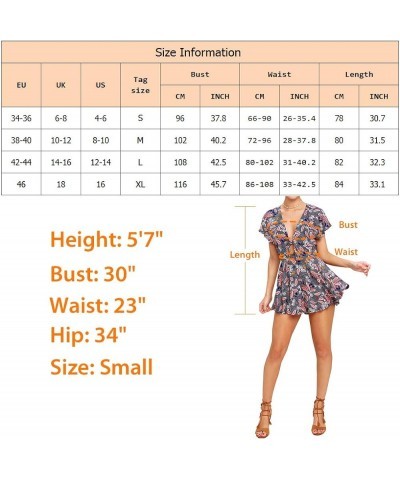 Women's Sexy V Neck Self Tie Front Romper Short Jumpsuit Playsuit Mini Outfit Romper Dress Boho Romper 1027na Light Purple-so...