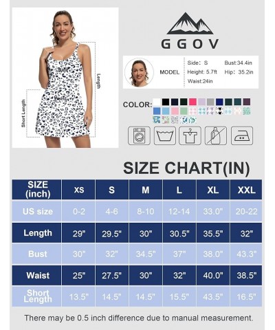 Tennis Dress for Women Athletic Golf Dress with Built in Separate Shorts Backless Workout Dress with Adjustable Straps Xblue ...