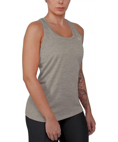 Women's Tech Twist Tank Top (558) Tin / Ghost Gray / Metallic Silver $10.48 Activewear