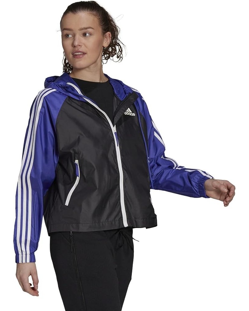 Women's Basic 3-Stripes Wind Jacket Semi Night Flash $16.11 Jackets