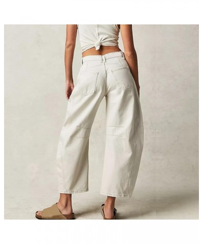 Womens Jeans Stretchy Jeans for Women Womens Pants High or Mid Waisted Jeans for Women Womens Wide Leg Pants 02-white $15.04 ...