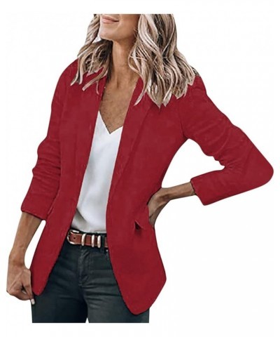 Women's Graphic Print Blazer 2023 Fashion Business Blazer Jacket Long Sleeve Y2k Streetwear Coat Outwear B01-red $6.62 Blazers