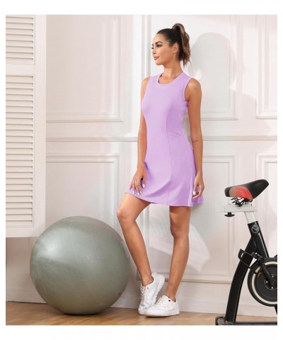 Tennis Dress for Women, Lightweight Sleeveless with Shorts Pockets UPF 50+ Golf Dress Sport Workout Athletic Dresses Alight P...