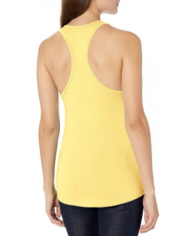 Women's Racerback Sleeveless Workout Tank Top Cami Scoop Neck Summer Tank Banana Cream $9.45 Tanks