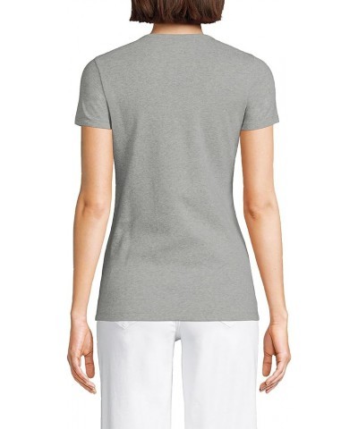 Women's Crew Neck Rib T-Shirt Classic Gray Heather $12.80 T-Shirts