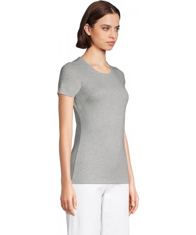 Women's Crew Neck Rib T-Shirt Classic Gray Heather $12.80 T-Shirts