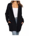 Cozy Coatigan for Women Casual Lapel Long Sleeve Midi Long Blazer Coat with Pockets Black $19.74 Blazers