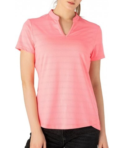 Women's Hiking Shirts Short Sleeve UPF 50+ Sun Protection Lightweight Running Fishing Shirts Fluorescent Pink $13.05 Activewear