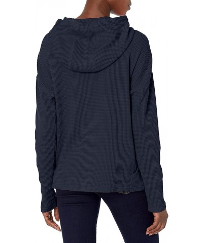 Women's Relaxed Fit Heavyweight Long-Sleeve Hooded Thermal Shirt Navy $15.40 Hoodies & Sweatshirts