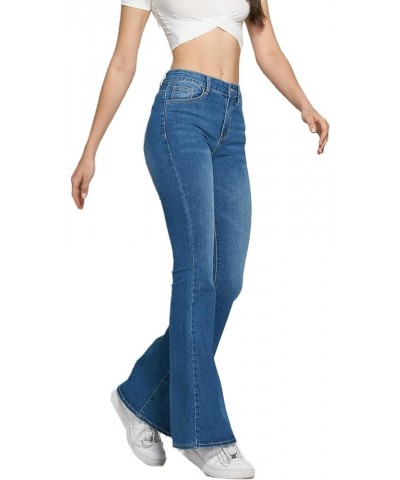 Bell Bottom Stretch Skinny Jeans for Women Flare High Waisted Bootcut Jeans Womens Butt Slim Denim Pants Blue2 $10.92 Jeans