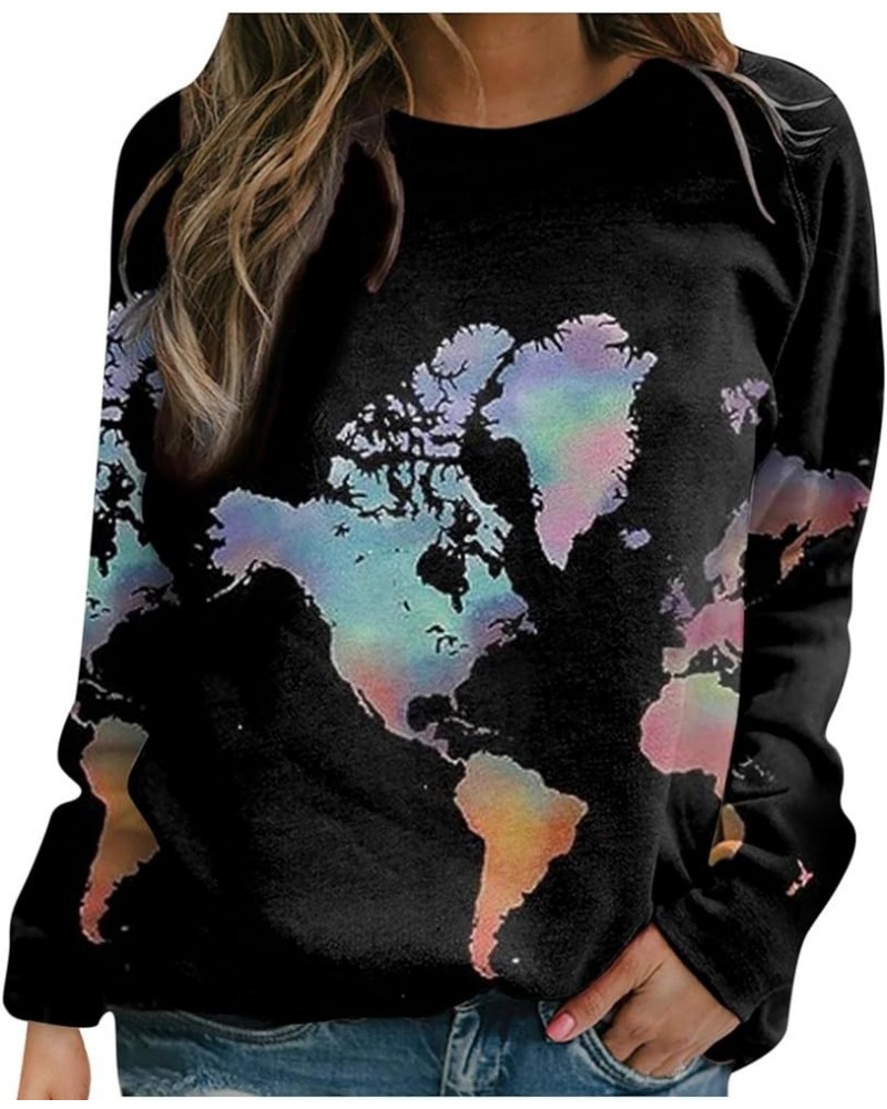 Sweatshirt for Women,Womens Dragonfly Print Long Sleeve Tops Comfy Breathable Sweater Crewneck Shirt Tops Z3-black $4.05 Hood...