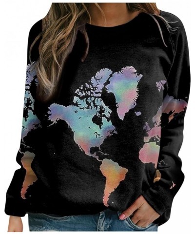 Sweatshirt for Women,Womens Dragonfly Print Long Sleeve Tops Comfy Breathable Sweater Crewneck Shirt Tops Z3-black $4.05 Hood...