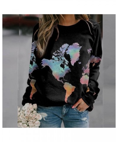 Sweatshirt for Women,Womens Dragonfly Print Long Sleeve Tops Comfy Breathable Sweater Crewneck Shirt Tops Z3-black $4.05 Hood...