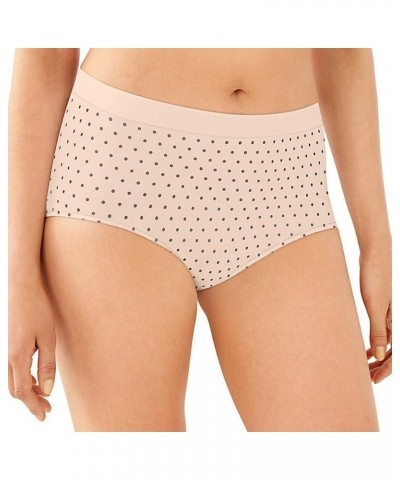 Women's Seamless Panties, Smoothing Brief Underwear, Full-Coverage Stretch Microfiber Briefs Blushing Pink Dot $8.06 Lingerie