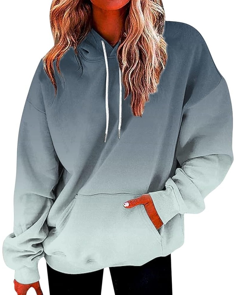 Sleep Jacket Womens Women's Casual Pocket Hoodie Long Sleeve Fashion Rope Pullover Hoodie Top Plain Hoodie 18-grey $12.09 Hoo...