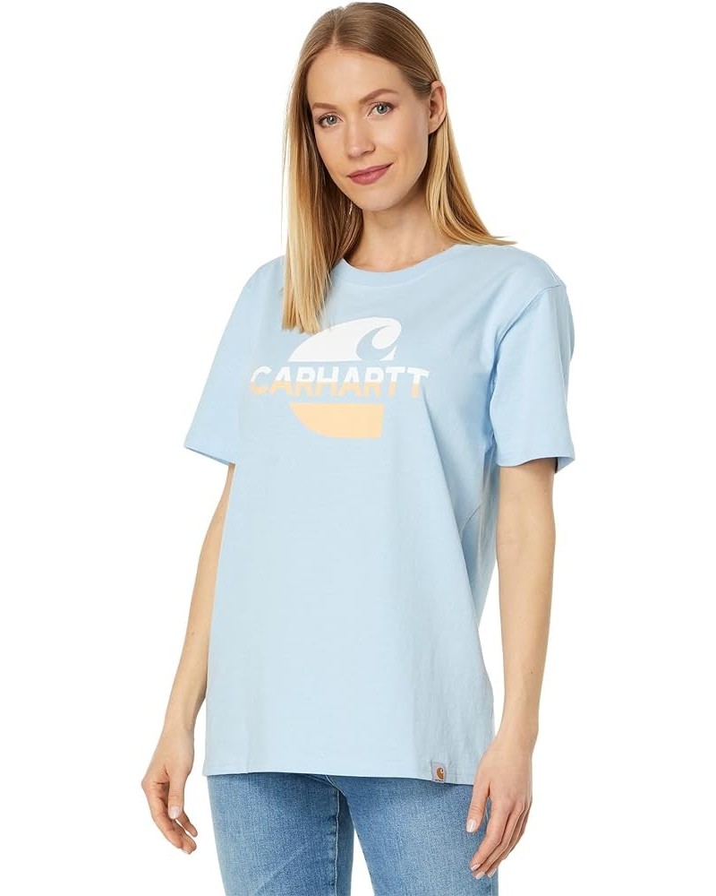 Women's 105738 Women's Loose Fit Heavyweight Short-Sleeve Faded C GRAP Moonstone $12.88 Others