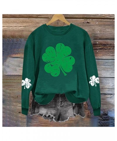 St Patricks Day Shirt Women St Patricks Day Tops for Women Holiday Tops for Women 2024 Casual Long Sleeve Tops for Women 06-a...